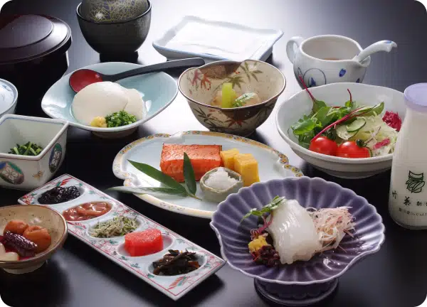 竹葉新葉亭で朝食と温泉<br>(ゆのぶら)